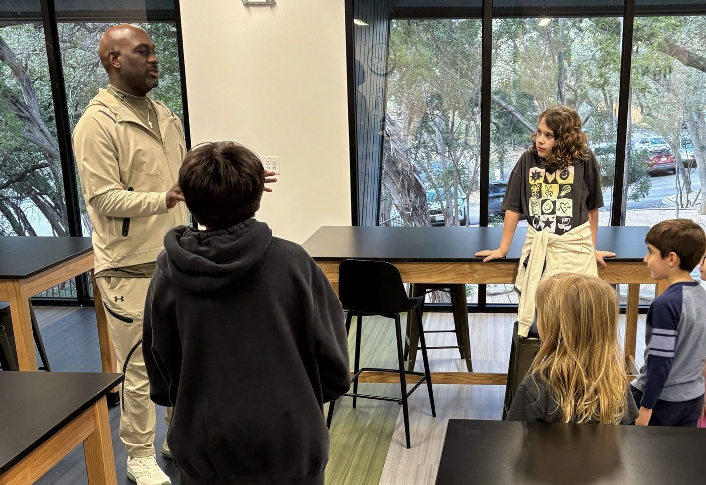 Acting camp students