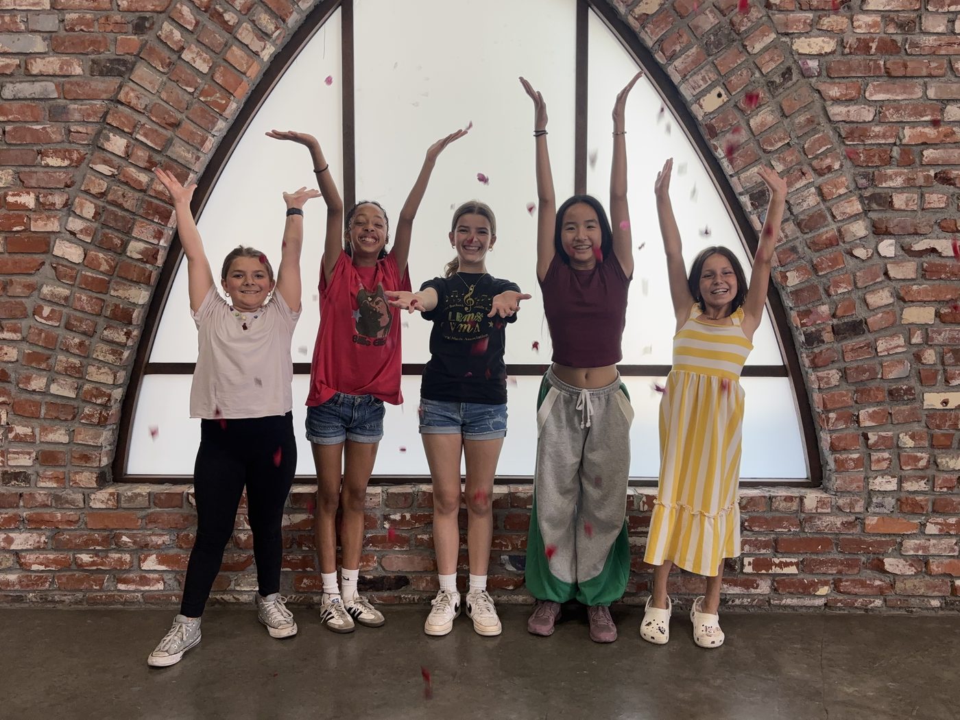 Acting camp students