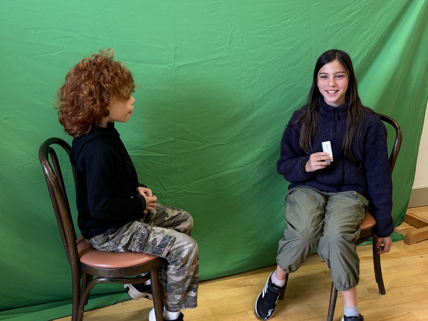 Acting camp students