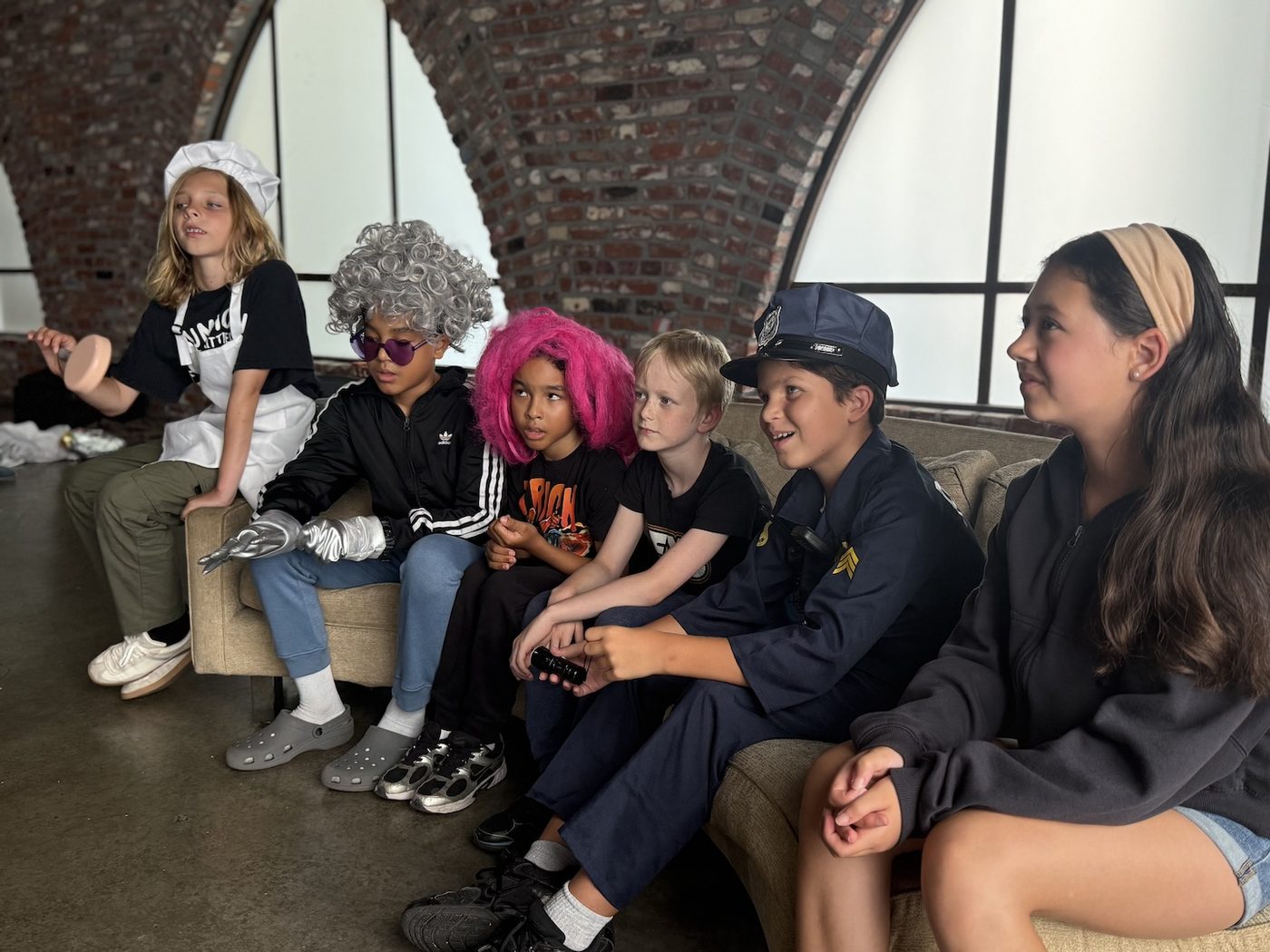 Acting camp students