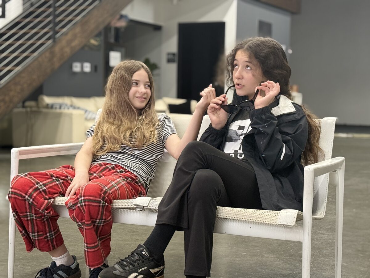 Students in acting class