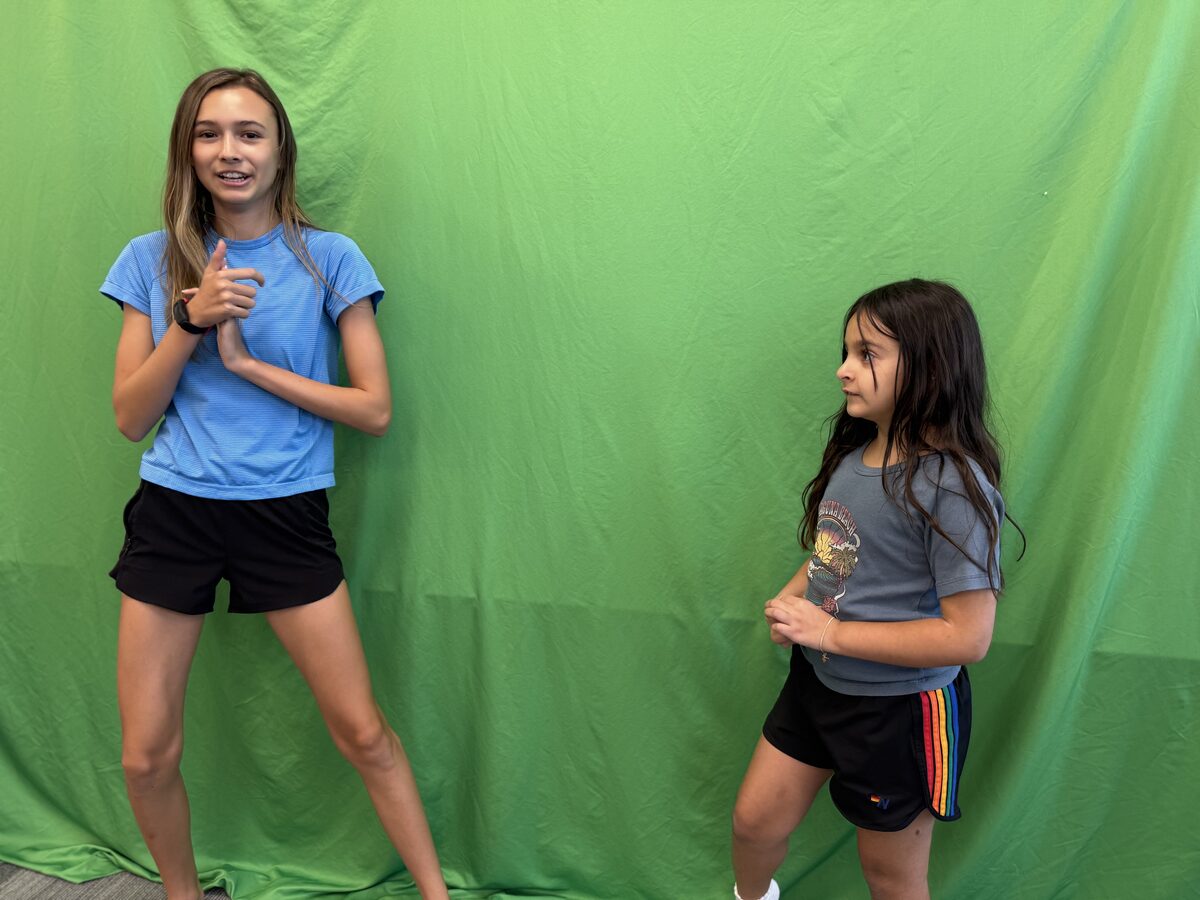 Acting Camp students in class